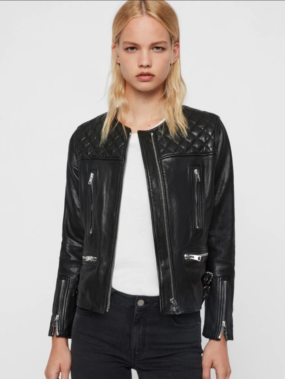 Allsaints Milou Leather Biker Jacket